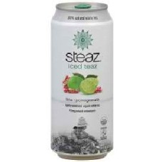 Steaz Energy Lime & Pomegranate Iced White Tea (12x16 Oz)