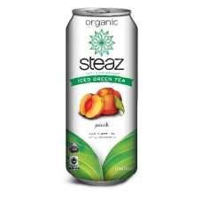 Steaz Energy Peach Iced Green Tea (12x16 Oz)