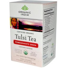 India Pomegranate Green Tulsi Tea (3x18 ct)