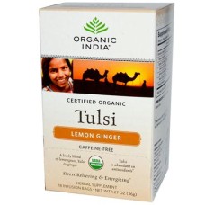 India Lemon Ginger Tulsi Tea (3x18 ct)