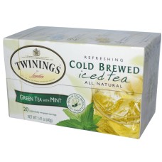 Twinings Cold Brew Green Tea with Mint Iced Tea (6x20 Bag)